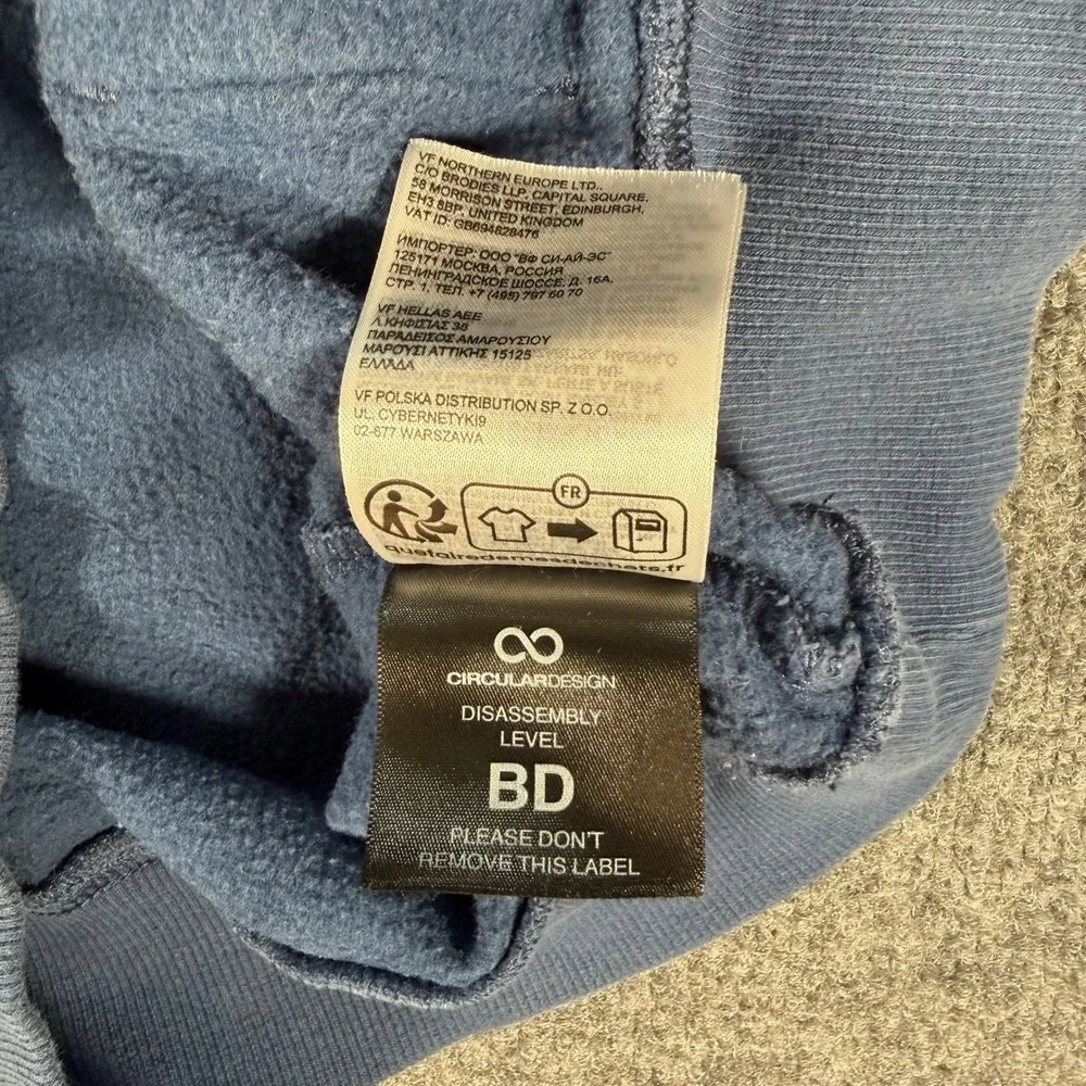 The North Face Mens Circular Design Hoodie Blue Pullover NF0A7R9H Small #4413